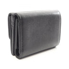 Chanel Trifold Wallet CC Logo Small Flap Black Caviar Leather — view 2