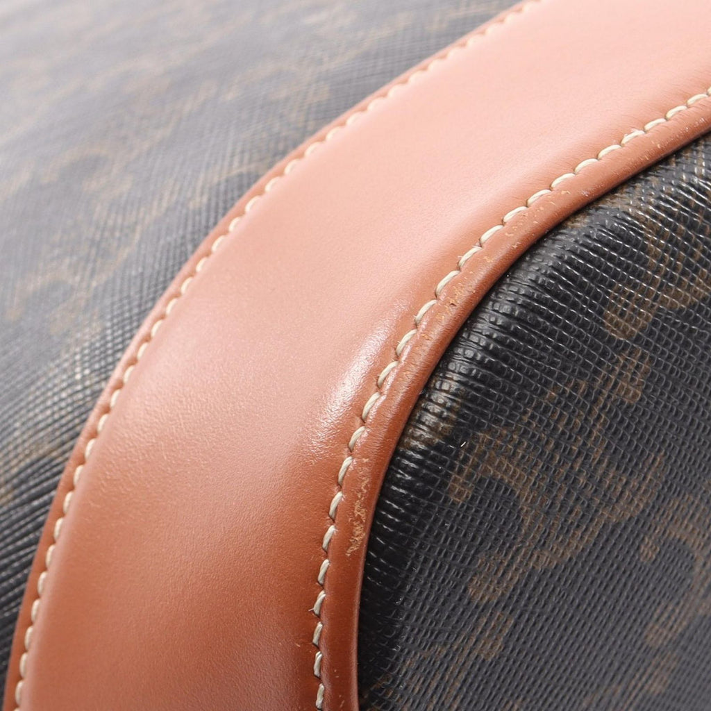 Celine Shoulder Bag Triomphe Medium Bucket Dark Brown Leather — view 5