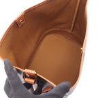 Celine Shoulder Bag Triomphe Medium Bucket Dark Brown Leather — view 3