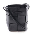 Bottega Veneta Shoulder Bag Cassette Mini Crossbody Bucket Black Leather