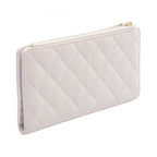 Chanel Bifold Wallet Quilted White Caviar Leather — view 2