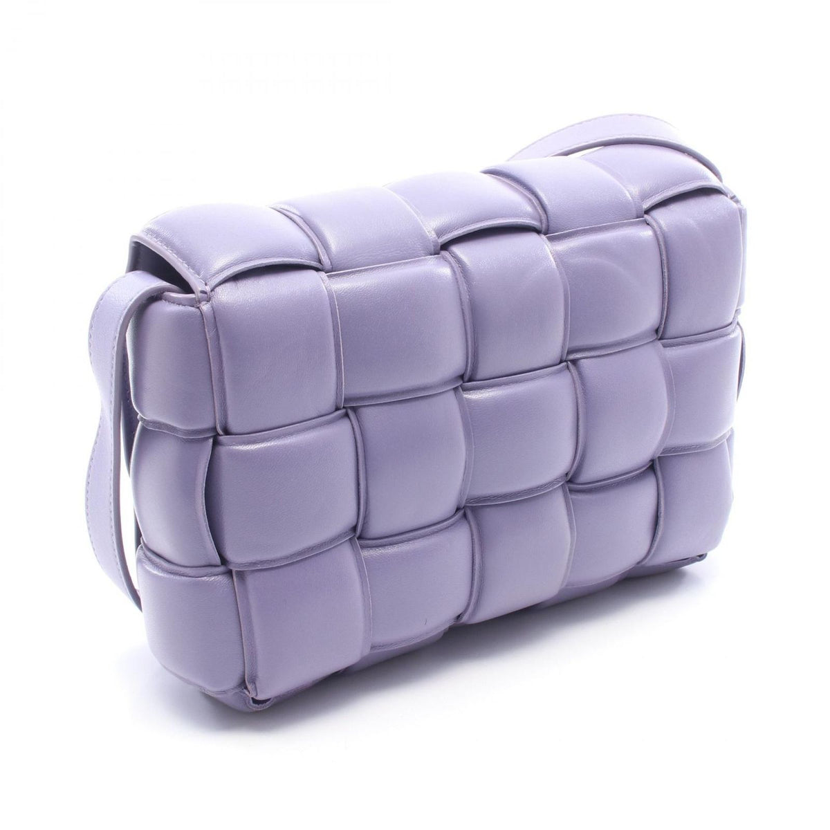 Bottega Veneta Shoulder Bag Padded Cassette Purple Leather — view 2