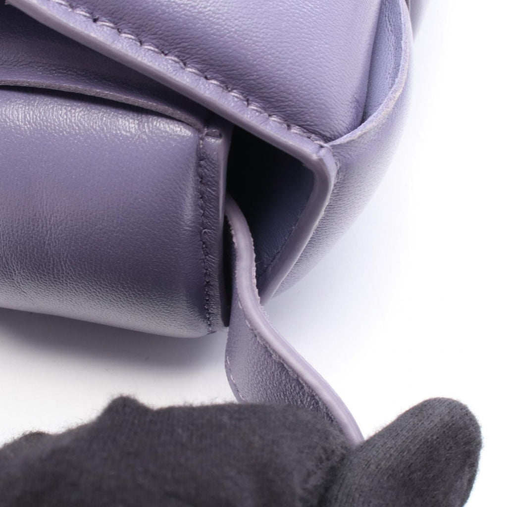 Bottega Veneta Shoulder Bag Padded Cassette Purple Leather — view 7