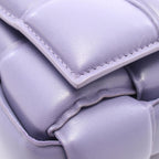 Bottega Veneta Shoulder Bag Padded Cassette Purple Leather — view 5