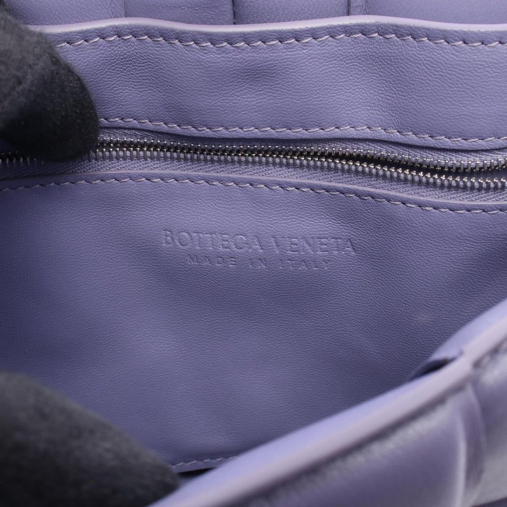 Bottega Veneta Shoulder Bag Padded Cassette Purple Leather — view 4