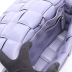 Bottega Veneta Shoulder Bag Padded Cassette Purple Leather — view 3