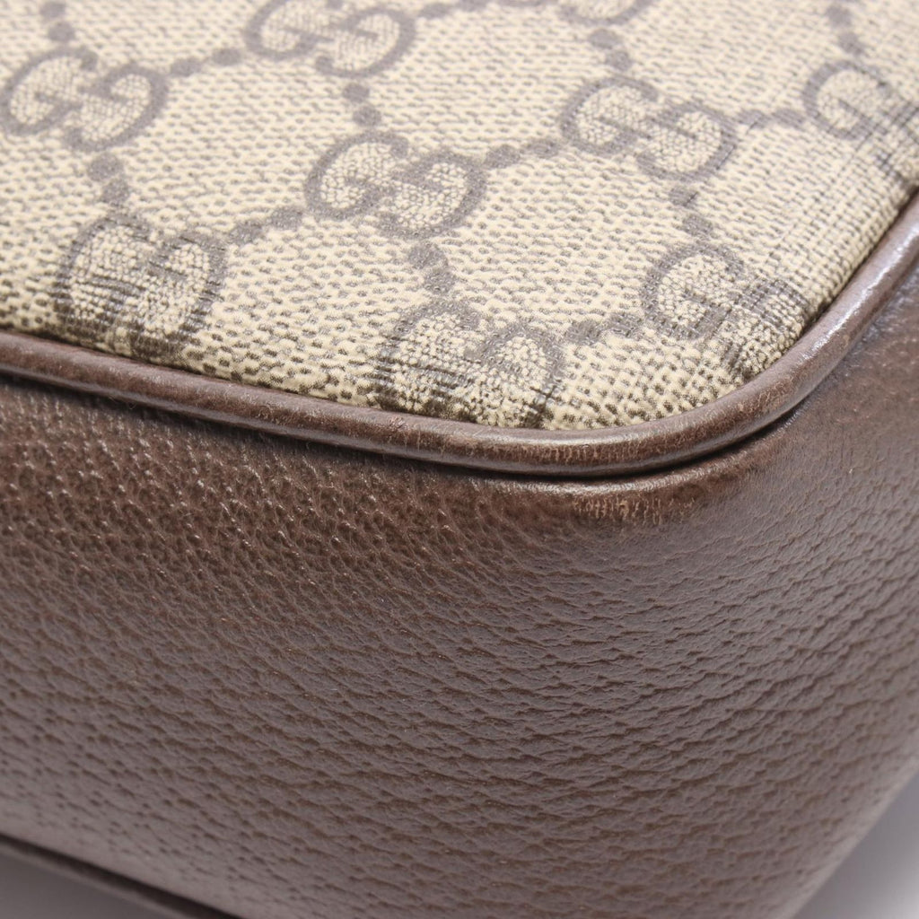 Gucci Shoulder Bag Ophidia Small GG Supreme Beige Brown Green Leather — view 8