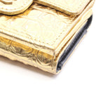 Chanel Trifold Wallet Classic Small Croco Embossed Gold Leather — view 8