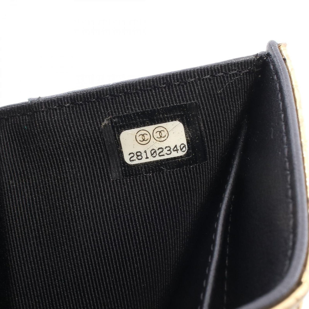 Chanel Trifold Wallet Classic Small Croco Embossed Gold Leather — view 6