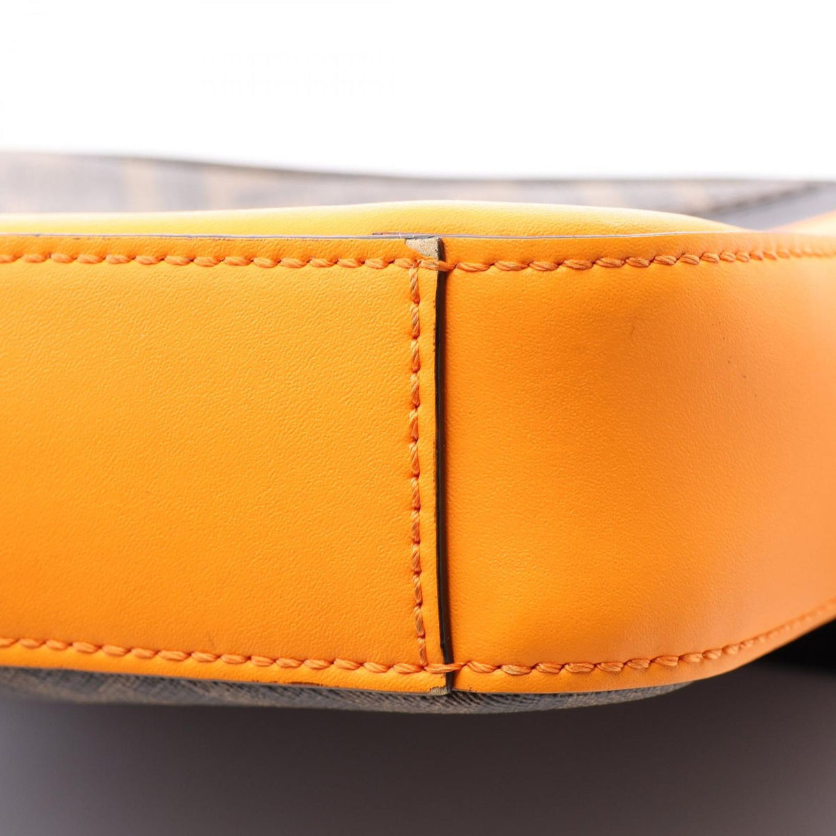 Fendi Shoulder Bag Diagonal Camera Case Zucca Brown Black Orange Leather — view 5