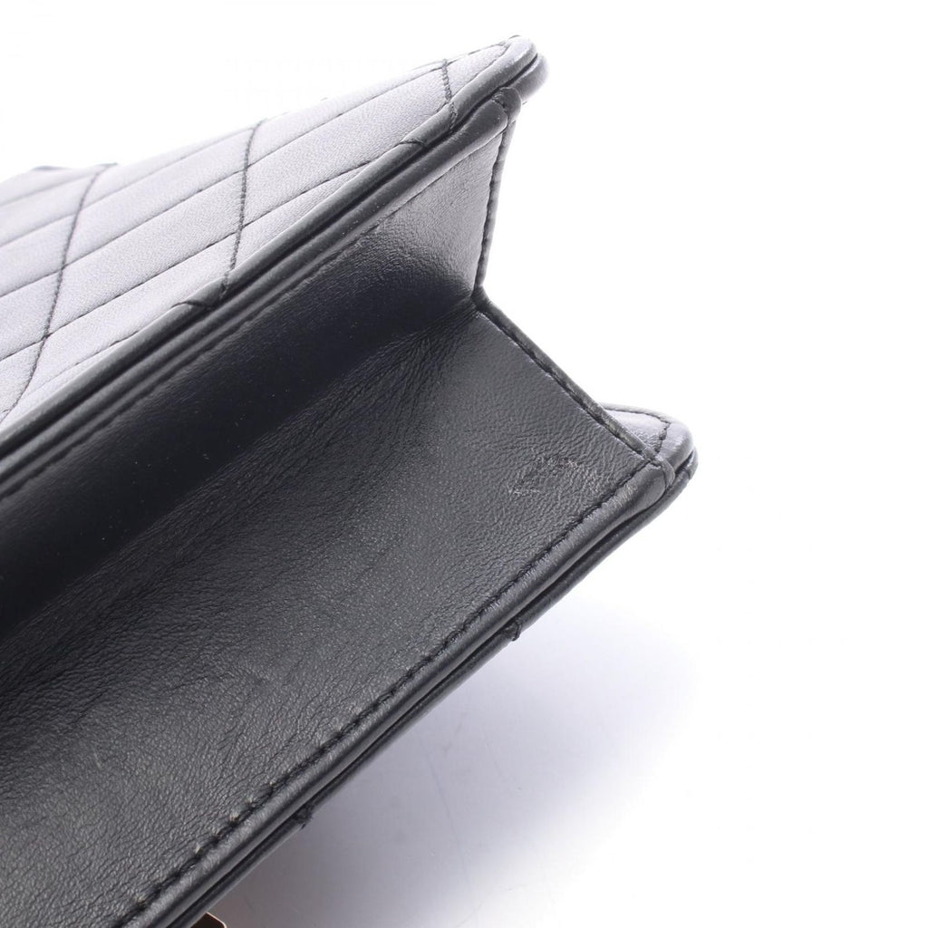 Chanel Shoulder Bag Quilted Black Lambskin Mini — view 8