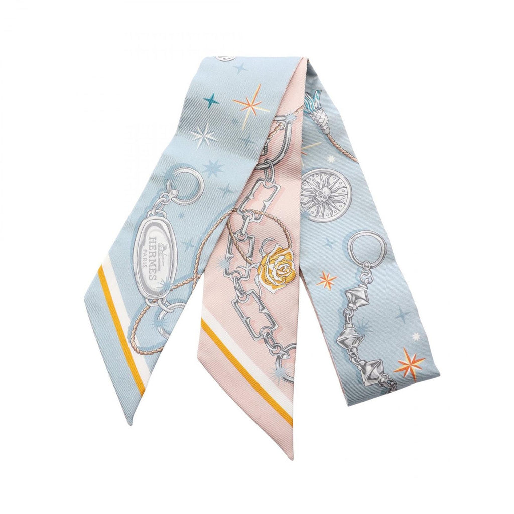 Hermes Scarf Twilly C'est la Fete Ribbon Silk