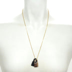 Hermes Necklace O'Kelly PM Pink Gold Black — view 2