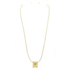 Hermes Necklace H Cube Gold — view 2