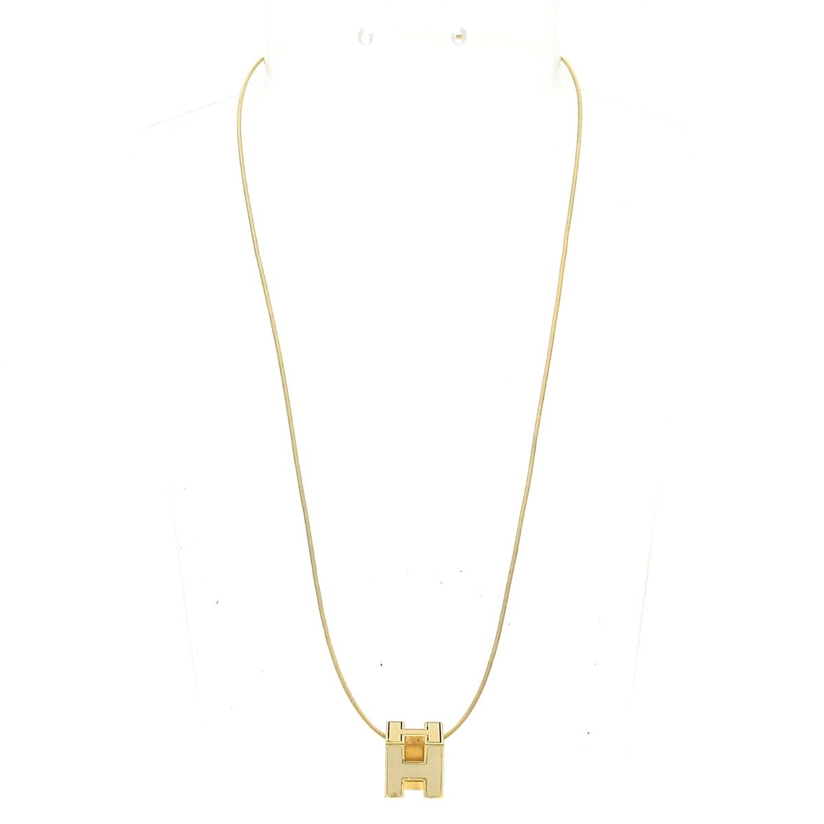 Hermes Necklace H Cube Gold — view 2