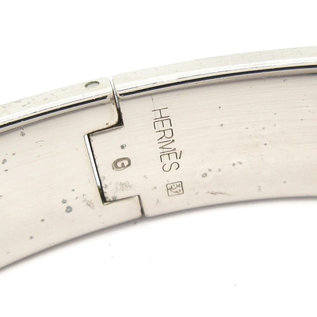 Hermes Bangle Clic H Silver Bracelet — view 4