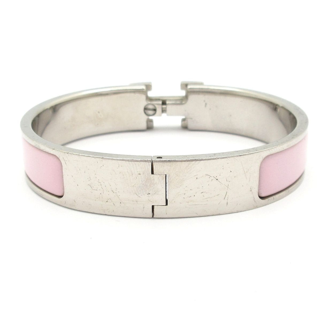 Hermes Bangle Clic H Silver Bracelet — view 3