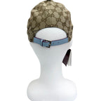 Gucci Yuko Higuchi Beau & Boris GG Canvas Leather Cap M 57 Hat — view 4