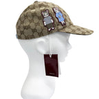 Gucci Yuko Higuchi Beau & Boris GG Canvas Leather Cap M 57 Hat — view 3