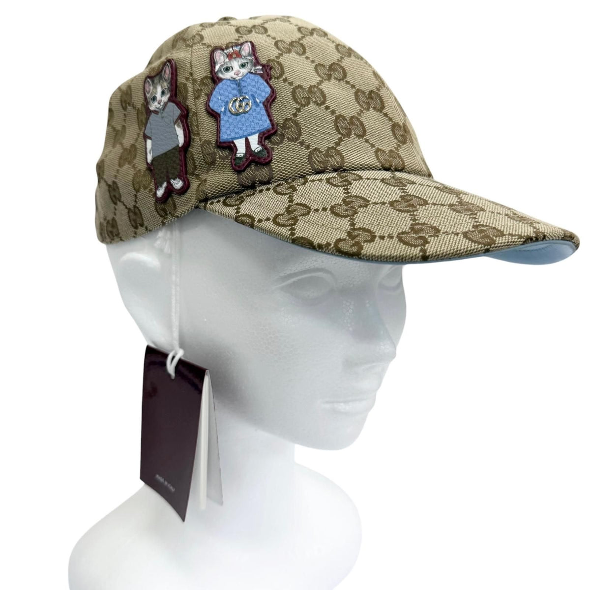 Gucci Yuko Higuchi Beau & Boris GG Canvas Leather Cap M 57 Hat