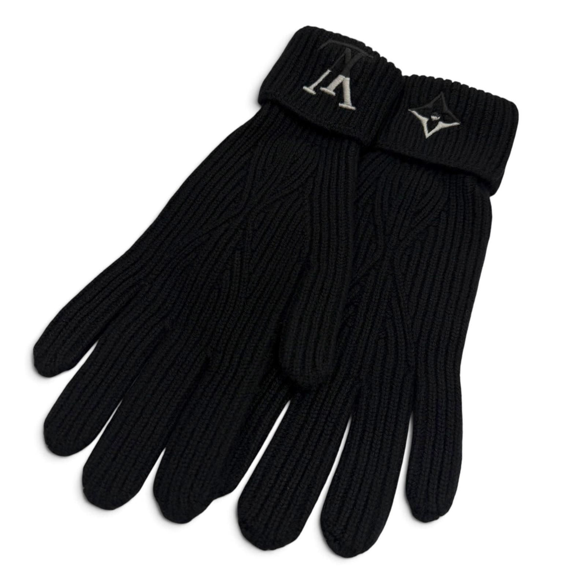 Louis Vuitton Gloves LV Dual Cashmere 100% Black