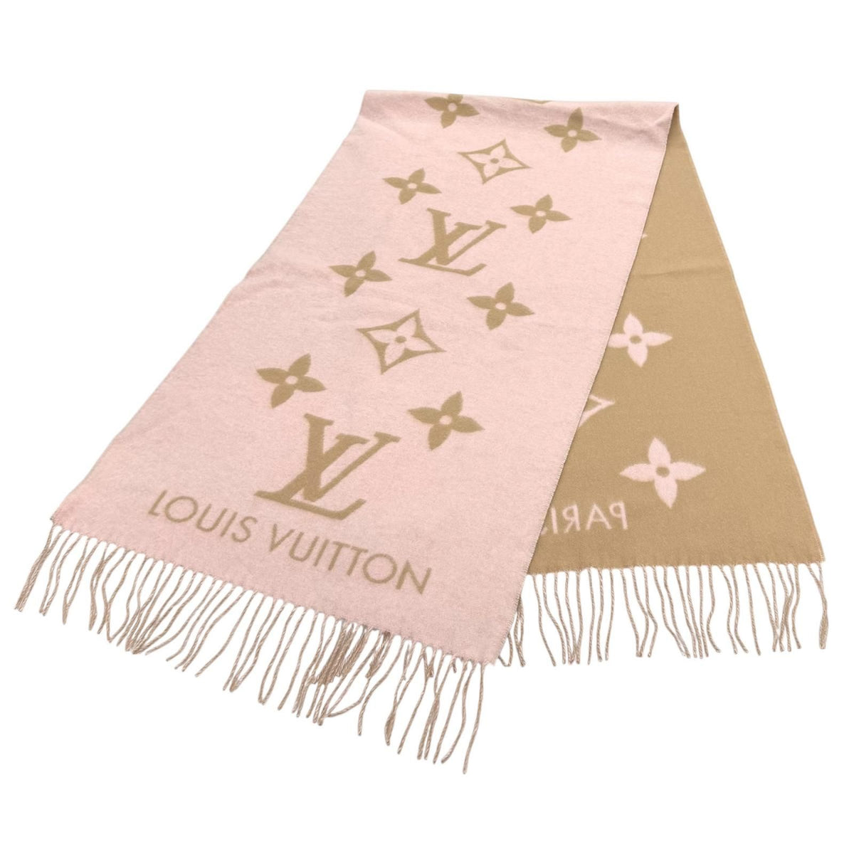 Louis Vuitton Scarf Reykjavik Cashmere 100% Fringe 170 45 — view 4
