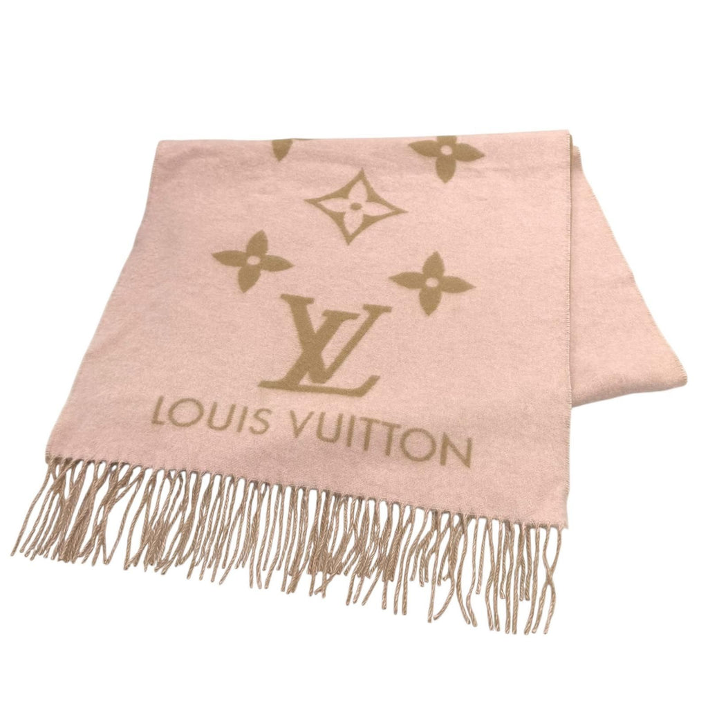 Louis Vuitton Scarf Reykjavik Cashmere 100% Fringe 170 45