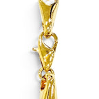 Celine Vintage Circle Logo Design Chain Pendant Gold — view 7