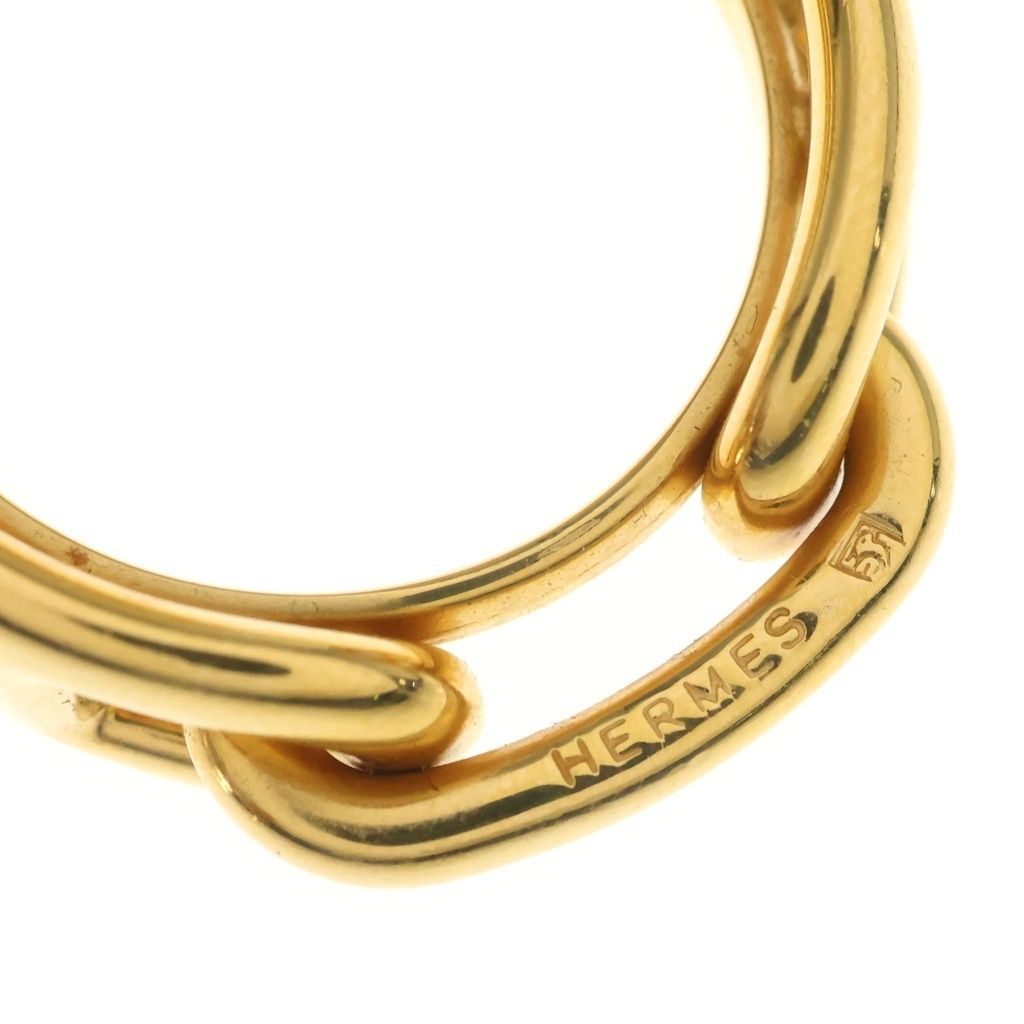 Hermes Chaine D'ancre Scarf Ring Gold Plated — view 5
