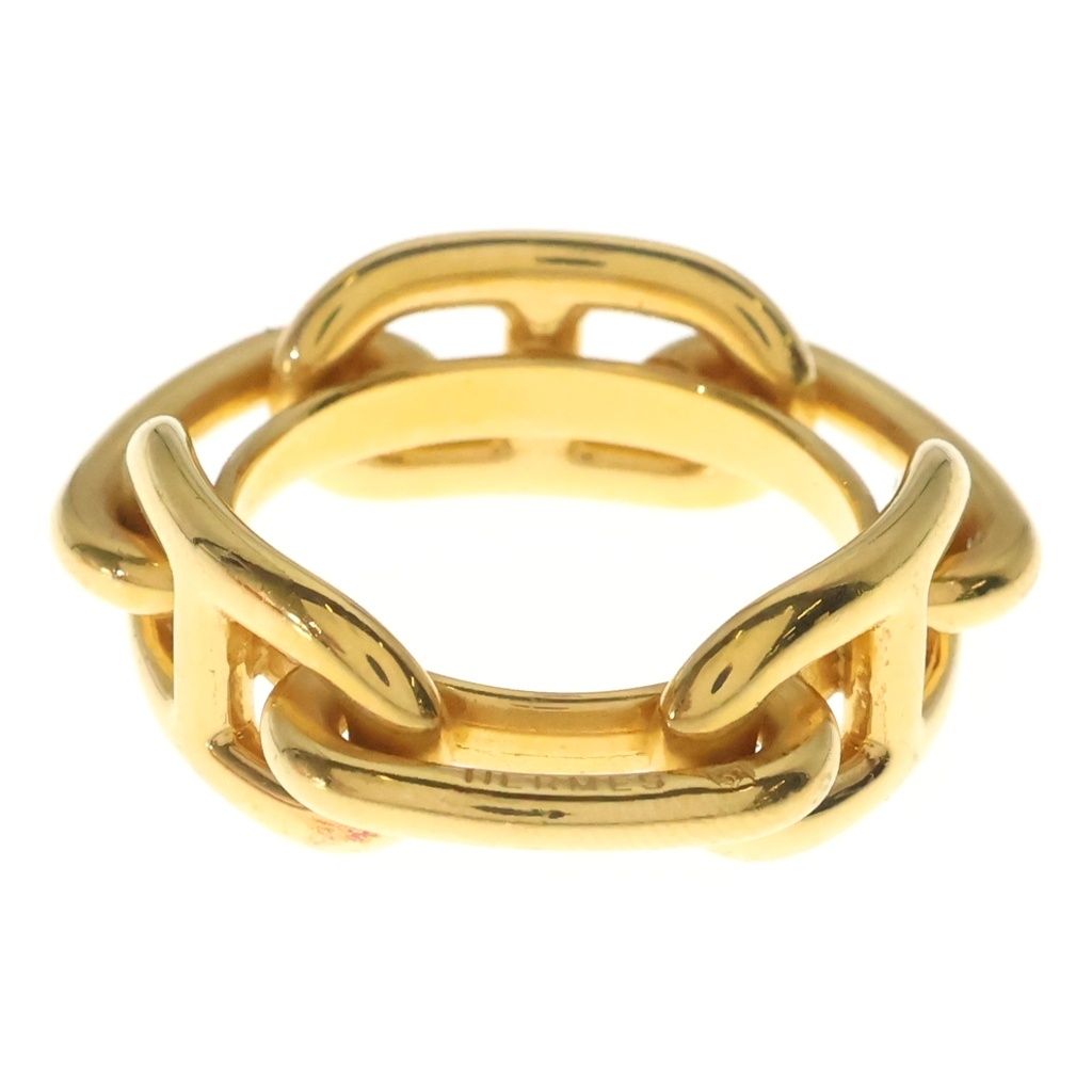 Hermes Chaine D'ancre Scarf Ring Gold Plated