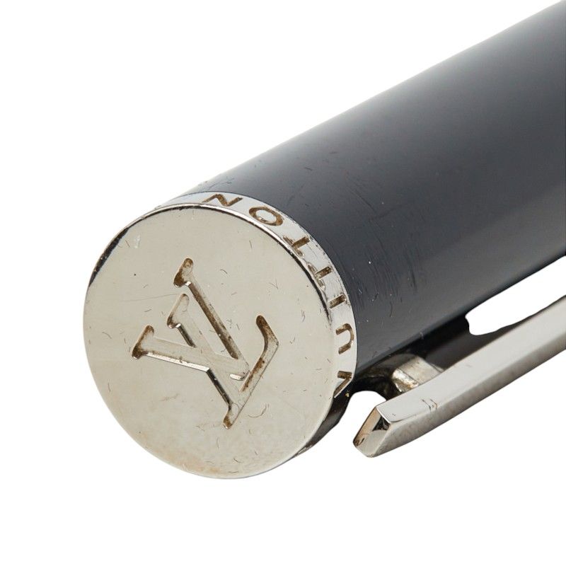 Louis Vuitton Jet Ligne Twist Rotating Ballpoint Pen Black Silver Resin Metal — view 5