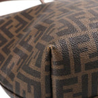 Fendi Roll Tote Bag Zucca Pattern Brown — view 5