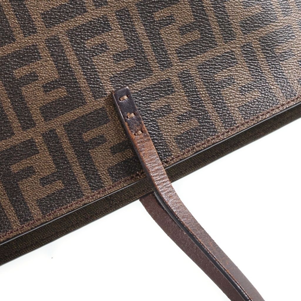 Fendi Roll Tote Bag Zucca Pattern Brown — view 6