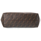 Fendi Roll Tote Bag Zucca Pattern Brown — view 4