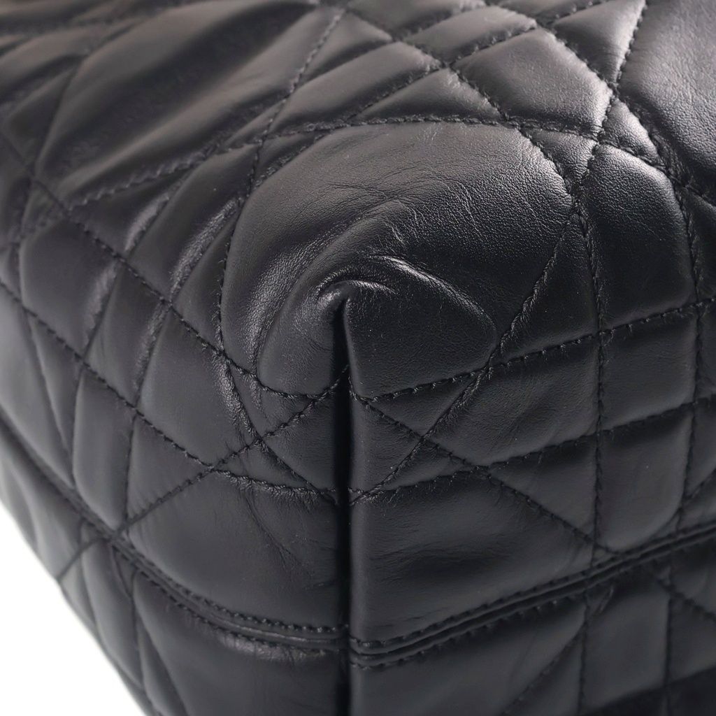 Dior Toujours Macro Cannage Vertical Tote Small 2-Way Shoulder Bag Black — view 5