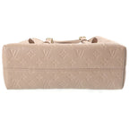 Louis Vuitton Monogram Empreinte Babylon Tote PM Tourterelle Handbag Beige — view 4