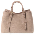 Louis Vuitton Monogram Empreinte Babylon Tote PM Tourterelle Handbag Beige — view 2