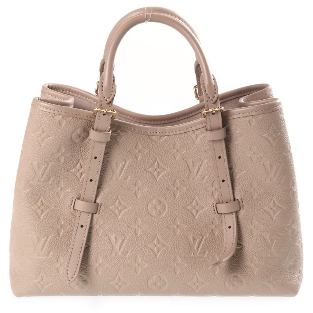 Louis Vuitton Monogram Empreinte Babylon Tote PM Tourterelle Handbag Beige — view 2