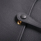 Hermes Evelyne PM Taurillon Clemence Shoulder Bag Gold Noir Black — view 6