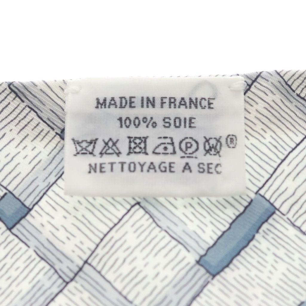 Hermes Mors a Jouets Chemise Silk Twill Twilly Navy Scarf — view 5