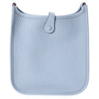 Hermes Evelyne TPM Shoulder Bag Silver Taurillon Clemence Blue Run Gris Perle — view 2