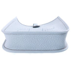 Hermes Evelyne TPM Shoulder Bag Silver Taurillon Clemence Blue Run Gris Perle — view 4