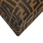 Fendi Zucca Bag Brown Canvas Leather — view 7