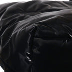 Saint Laurent Paris Tote Bag Wide Puffer Logo Black Nylon — view 5