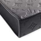 Louis Vuitton Monogram Shadow Gaston Wearable Wallet Shoulder Bag Black Leather — view 5