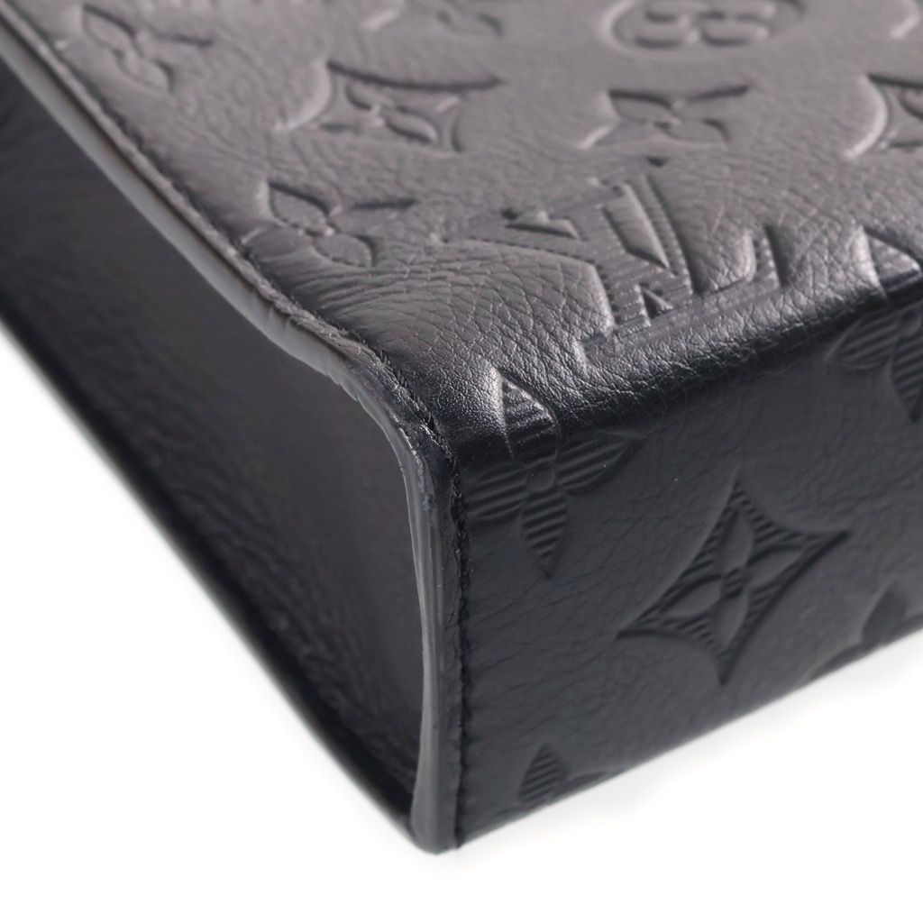 Louis Vuitton Monogram Shadow Gaston Wearable Wallet Shoulder Bag Black Leather — view 5
