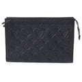 Louis Vuitton Monogram Shadow Gaston Wearable Wallet Shoulder Bag Black Leather