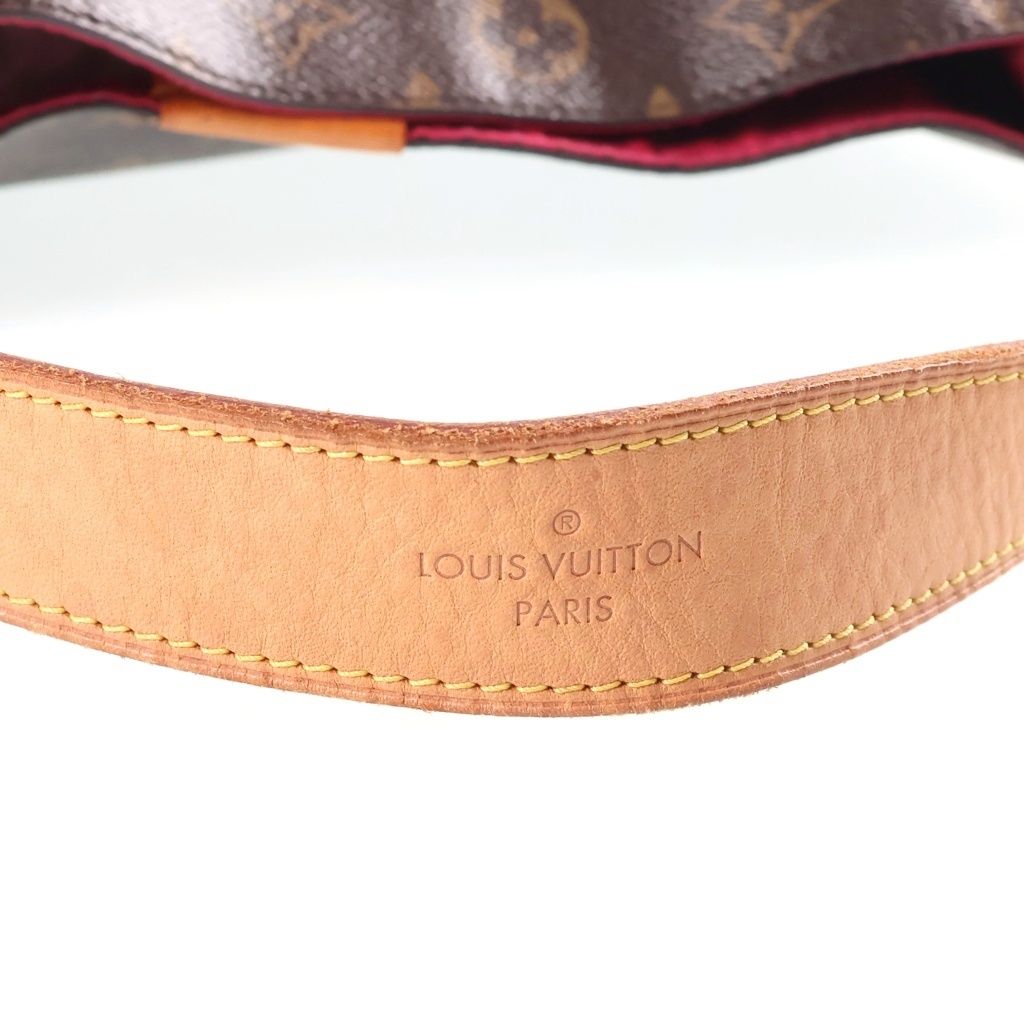 Louis Vuitton Monogram Graceful PM Tote Bag Brown Leather Gold — view 6