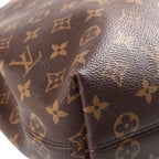 Louis Vuitton Monogram Graceful PM Tote Bag Brown Leather Gold — view 5