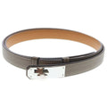 Hermes Kelly Belt Greige Etoupe Epsom Silver